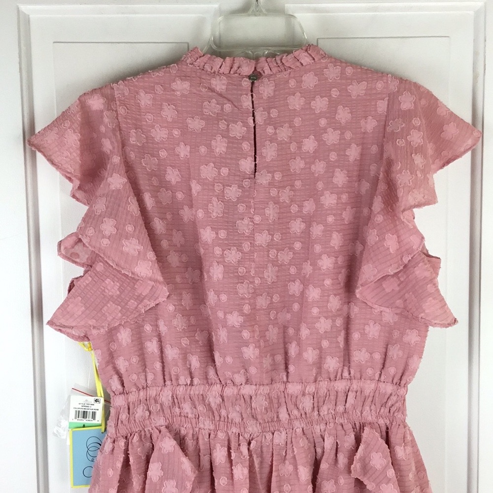 CeCe Pink Ruffle Mini Dress - Picture 9 of 11